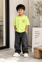 23 Jersey – Boys Oversized Graphic T-Shirt – Neon Lime