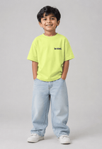 Be Bold – Boys Oversized Graphic T-Shirt – Neon Lime