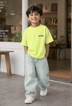 Be Bold – Boys Oversized Graphic T-Shirt – Neon Lime