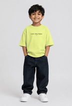 Keep Growing – Boys Oversized Graphic T-Shirt – Neon Lime